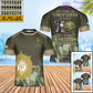 Personalisiertes irisches Soldaten-/Veteranen-T-Shirt im Camouflage-Stil mit Namen und Rang, 3D-Druck – 0402240001