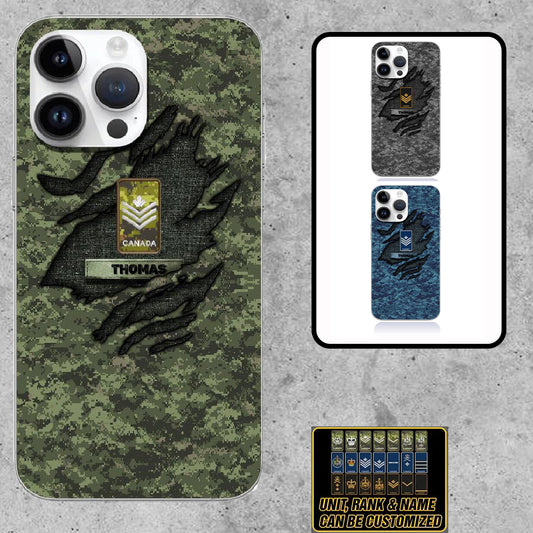 Personalized Canadian Soldier/Veterans Phone Case Printed - 2001230001
