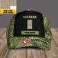 Personalized Name And Rank Denmark Camo Baseball Cap Soldier/Veteran - 0606230002