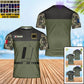Personalized France Solider/ Veteran Camo With Name And Rank T-Shirt 3D Printed - 0502240001