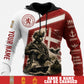 Personalized Denmark Soldier/Veteran with Name & Rank Hoodie All Over Printed - 17776800