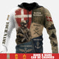Personalized Denmark Soldier/Veteran with Name & Rank Hoodie All Over Printed - 17779392