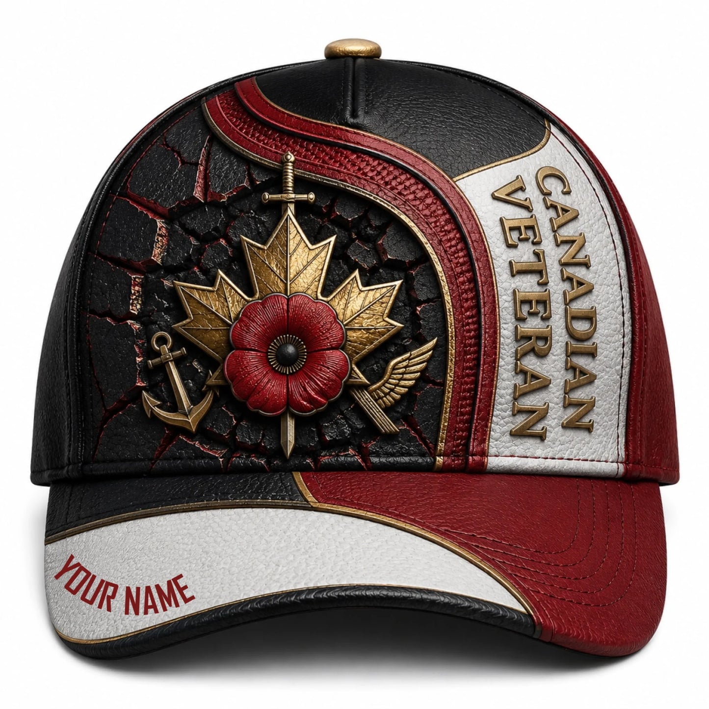 Personalized Name Canada Soldier/Veterans All Over Printed Baseball Cap - QK1779667208