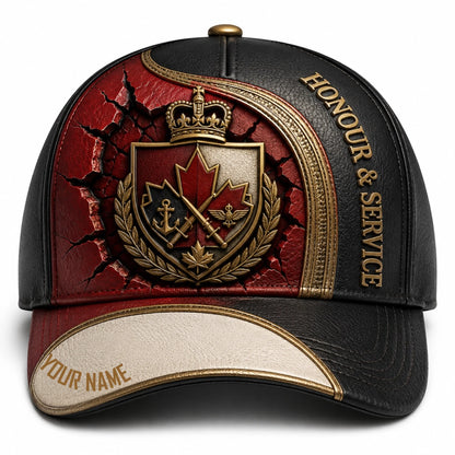 Personalized Name Canada Soldier/Veterans All Over Printed Baseball Cap - QK1779667210