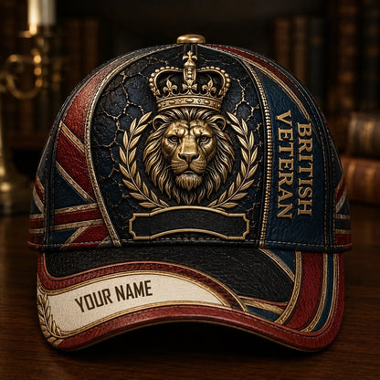 Personalized Name UK Soldier/Veterans Baseball Cap - QK1779667222