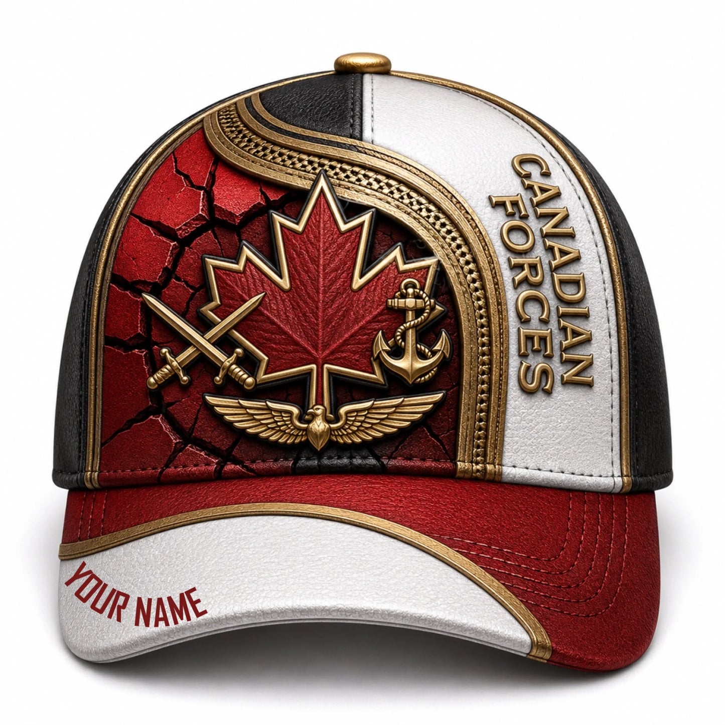 Personalized Name Canada Soldier/Veterans All Over Printed Baseball Cap - QK1779667207