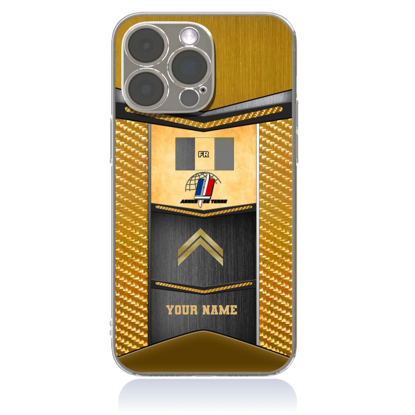 Personalized France Soldier/Veterans With Rank And Name Phone Case Printed - 16980192