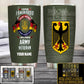 Personalized Germany Veteran/ Soldier With Rank And Name Camo Tumbler - 2202240001
