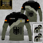 Sweat à capuche personnalisé avec camouflage soldat/vétéran allemand avec nom et grade imprimé en 3D - 3009230001