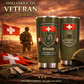Personalized Swiss Veteran/ Soldier With Rank And Name Camo Tumbler -  17727552