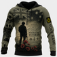 Personalized Australia Soldier/Veteran with Name & Rank Hoodie All Over Printed - TH1779235208