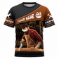 Personalized Carpenter T-Shirt - Brown Diagonal Band Hand Plane - front view