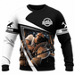 Personalized Carpenter Sweatshirt - Black White Panel Circular Saw - front view