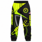 Personalized Mechanic Long Pants - Neon Yellow Black Wrench Fist - front view