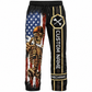 Personalized Mechanic Long Pants - American Flag Mechanic Skeleton - front view