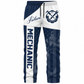 Personalized Mechanic Long Pants - Navy White Crossed Tools - front view
