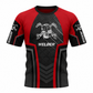 Personalized Welder T-Shirt - Red Black Welding Helmet Badge - front view
