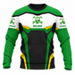 Personalized Welder Sweatshirt - Green White Welding Badge - front view