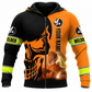 Zip Hoodie - matching personalized product design - front view