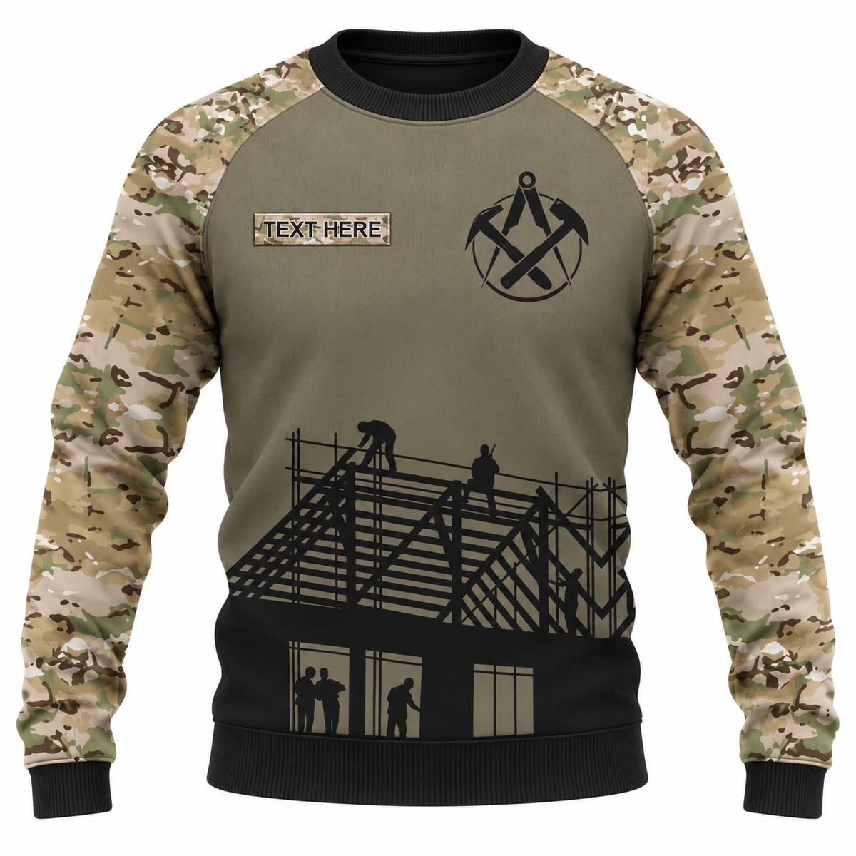Sweatshirt - matching personalized product design - front view