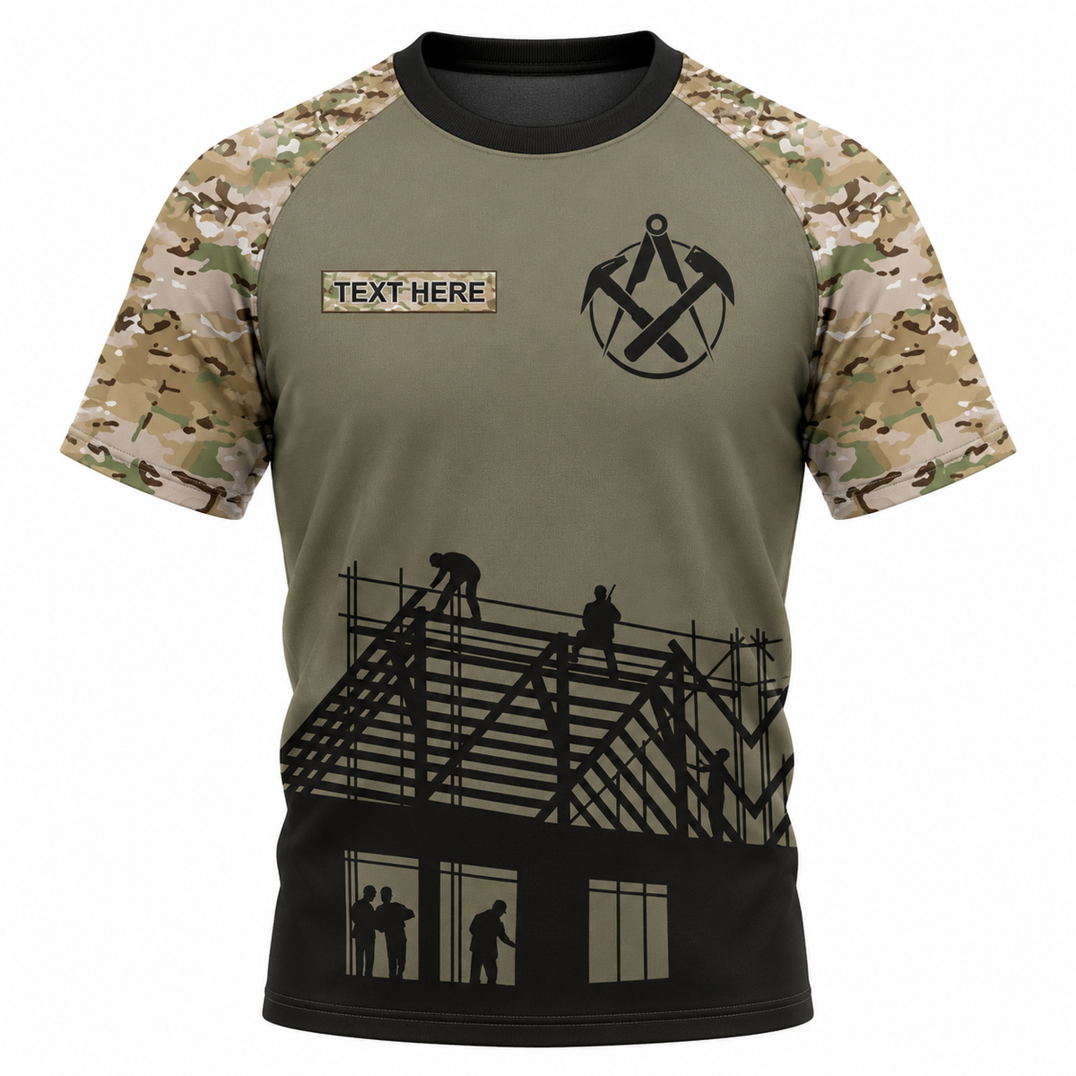 T-Shirt - matching personalized product design - front view