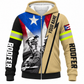 Fleece Zip Hoodie - matching personalized product design - front view