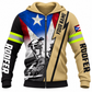 Roofer Zip Hoodie - Texas Flag Roofer Illustration - front view