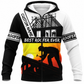 Fleece Zip Hoodie - matching personalized product design - front view