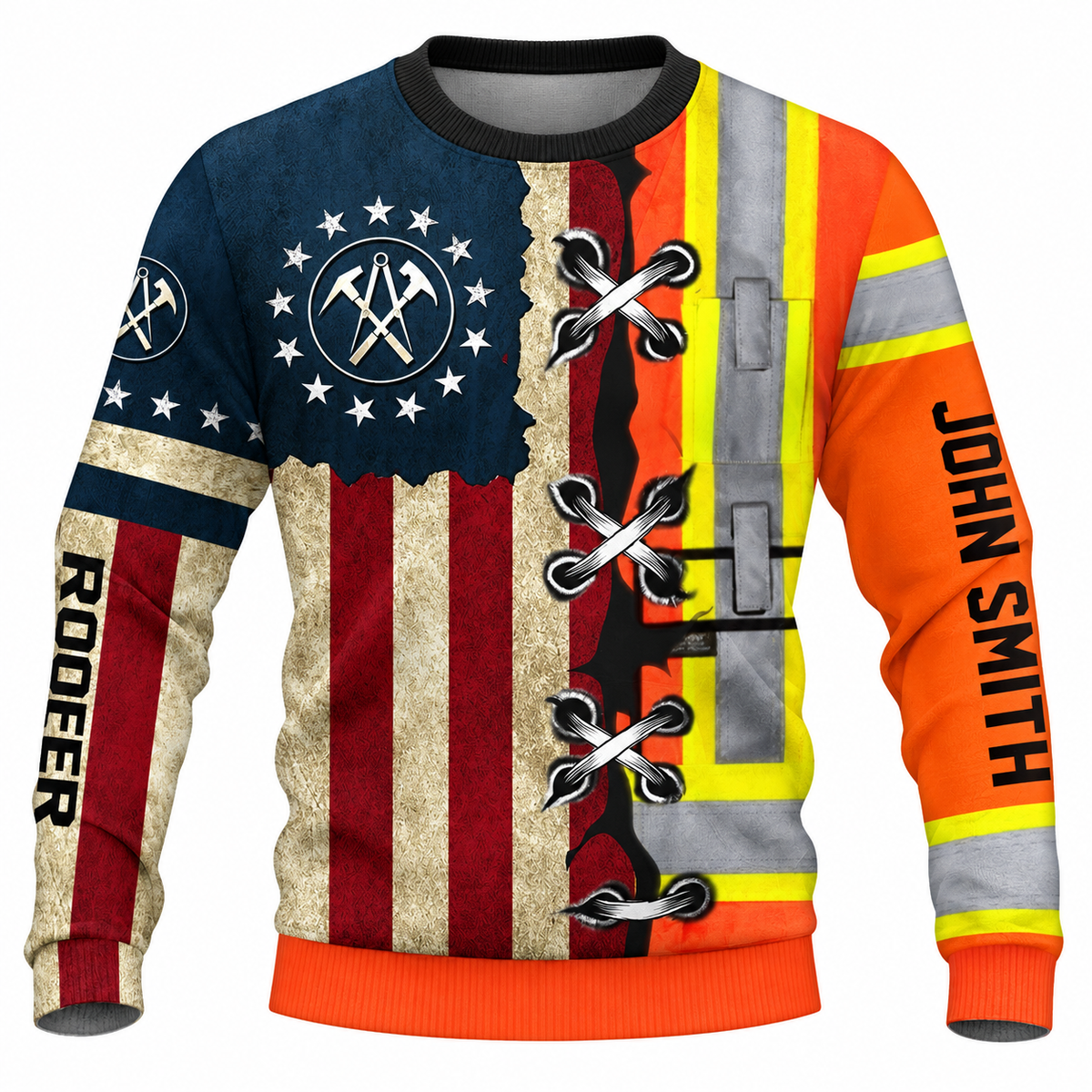 Sweatshirt - matching personalized product design - front view