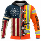 Zip Hoodie - matching personalized product design - front view