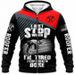 Fleece Zip Hoodie - matching personalized product design - front view