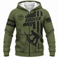 Fleece Zip Hoodie - matching personalized product design - front view