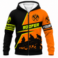 Fleece Zip Hoodie - matching personalized product design - front view