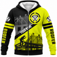 Fleece Zip Hoodie - matching personalized product design - front view