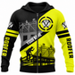 Zip Hoodie - matching personalized product design - front view