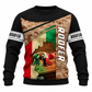 Roofer Sweatshirt - Brown Mexican Flag Eagle - front view
