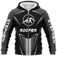 Fleece Zip Hoodie - matching personalized product design - front view