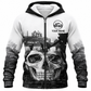 Fleece Zip Hoodie - matching personalized product design - front view
