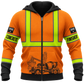 Zip Hoodie - matching personalized product design - front view