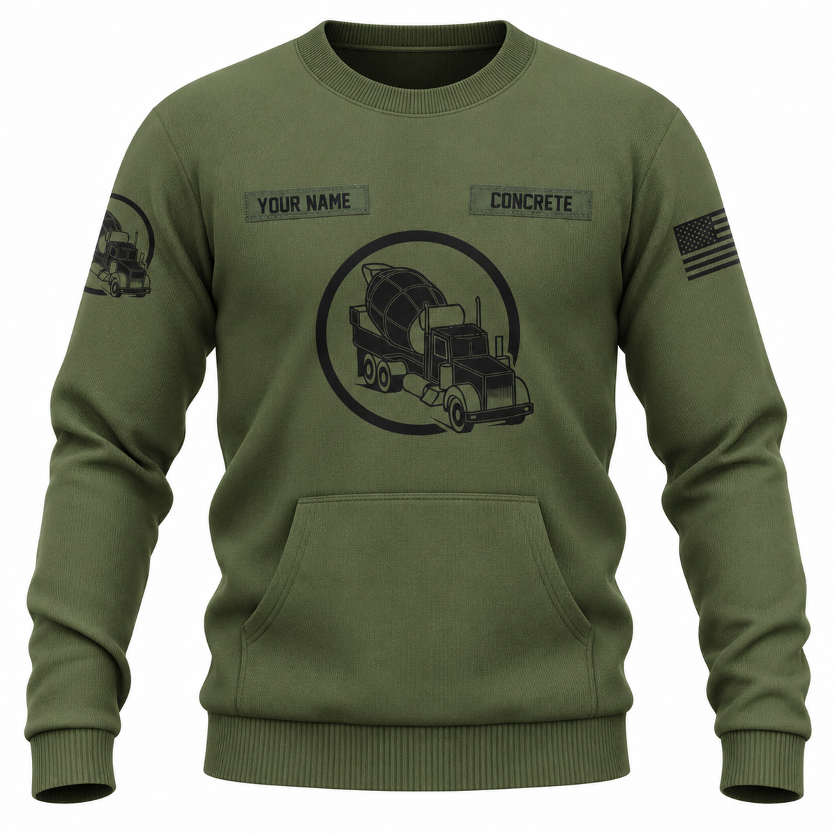 Sweatshirt - matching personalized product design - front view