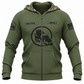 Zip Hoodie - matching personalized product design - front view