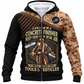 Fleece Zip Hoodie - matching personalized product design - front view