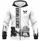 Fleece Zip Hoodie - matching personalized product design - front view