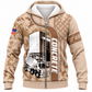 Fleece Zip Hoodie - matching personalized product design - front view