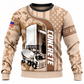 Sweatshirt - matching personalized product design - front view