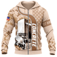 Zip Hoodie - matching personalized product design - front view