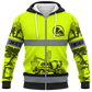 Fleece Zip Hoodie - matching personalized product design - front view