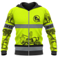 Zip Hoodie - matching personalized product design - front view