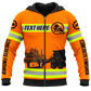 Zip Hoodie - matching personalized product design - front view
