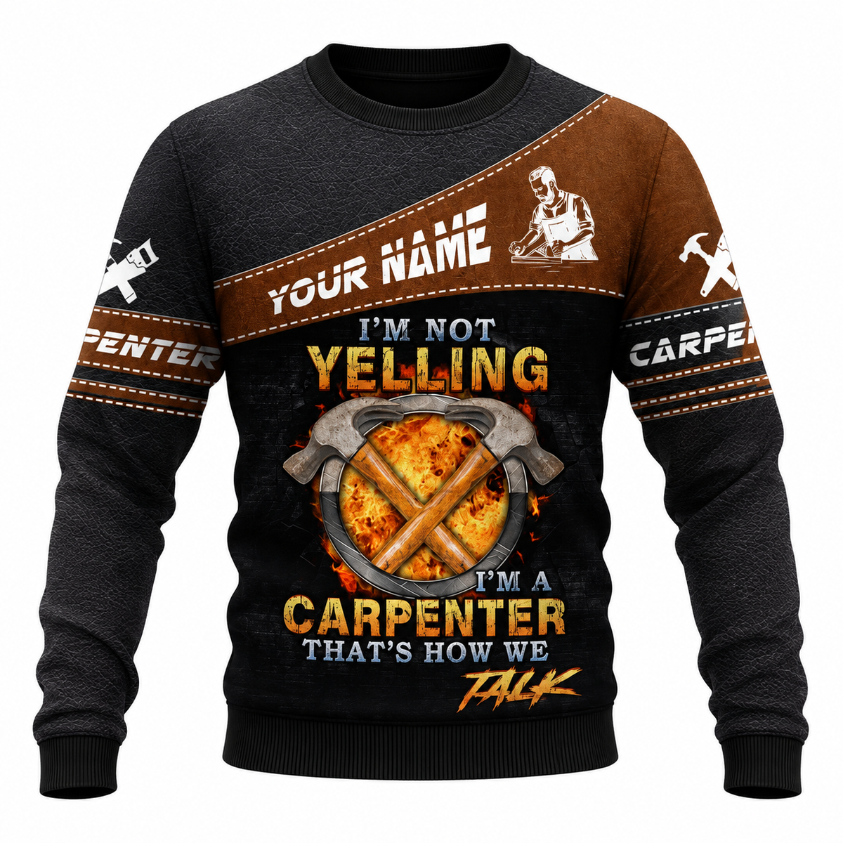 Sweatshirt - matching personalized product design - front view